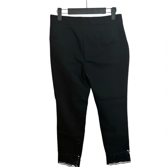 Zara Black Crochet Ankle Pants - Picture 2 of 6